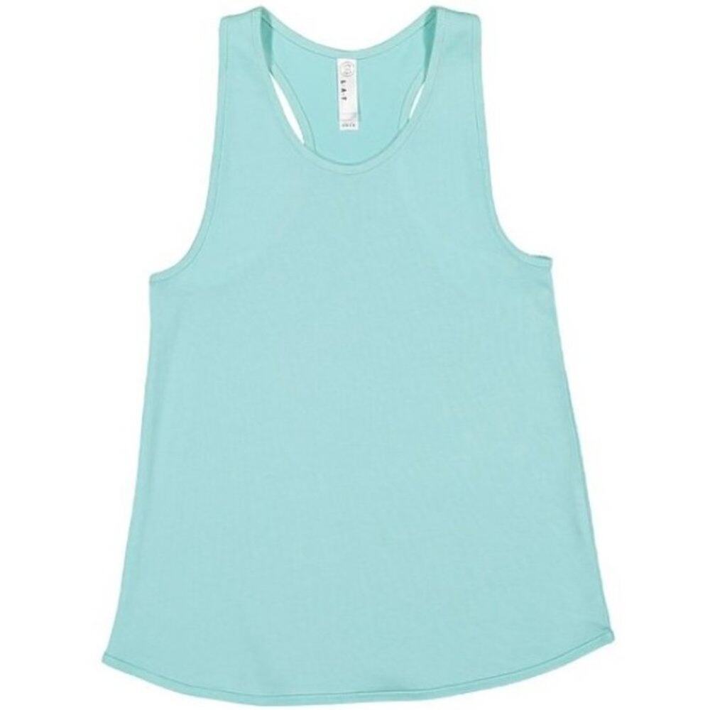 LAT Youth Girls Medium Chill Light Blue Relaxed Racerback Tank Top